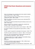 RT203 final Exam Questions and answers 2025&period;