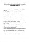 BUL 4421 FINAL EXAMS WITH VERIFIED QUESTIONS AND CORRECT ANSWERS