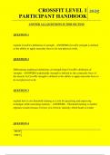  CROSSFIT LEVEL 1 PARTICIPANT HANDBOOK QUESTIONS AND ANSWERS 2025