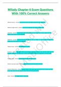 MIlady Chapter 6 Exam Questions With 100&percnt; Correct Answers