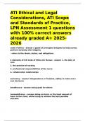 ATI Ethical and Legal Considerations&comma; ATI Scope and Standards of Practice&comma; LPN Assessment 1 questions