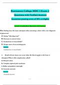 Rasmussen College MDC 1 Exam 2  &lpar;2025 &sol; 2026&rpar; Expected Questions with Revised Correct Answers&comma; &lpar;A&plus; Guarantee&rpar;
