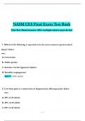 NASM CES Final Exam Test Bank  &lpar;2025 &sol; 2026&rpar; Expected Questions with Revised Correct Answers&comma; &lpar;A&plus; Guarantee&rpar;