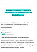 NASM CES Study Guide &plus; Practice Test  &lpar;2025 &sol; 2026&rpar; Expected Questions with Revised Correct Answers&comma; &lpar;A&plus; Guarantee&rpar;