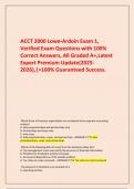  ACCT 2000 Lowe-Ardoin Exam 1&comma; Verified Exam Questions with 100&percnt; Correct Answers&comma; All Graded A&plus;&comma;Latest Expert Premium Update&lpar;2025-2026&rpar;&comma;&vert;>100&percnt; Guaranteed Success&period;