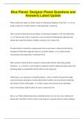 Blue Planet&colon; Designer Planet Questions and  Answers&vert; Latest Update