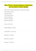 Blue Planet Bundled Exams with Complete Solutions&vert; Latest Updae