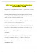 NMLS Test Prep CompuCram Test Questions  Answers&vert; 100&percnt; Solved 