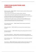 CSMI EXAM QUESTIONS AND ANSWERS&period;