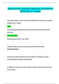 Texas Termite Technician Questions And Answers 2025&sol;2026 A&plus; Graded