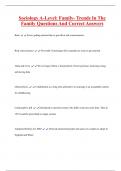 SOCIOLOGY BUNDLED EXAMS WITH COMPLETE SOLUTIONS