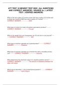 ATT TEST 10 NEWEST TEST 2025 &vert; ALL QUESTIONS AND CORRECT ANSWERS &vert; GRADED A&plus; &vert; LATEST TEST &vert; VERIFIED ANSWERS
