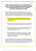 NORRIS PORTH'S ESSENTIALS OF PATHOPHYSIOLOGY  CHAP&period; 1 CONCEPTS OF HEALTH AND DISEASE EXAM 2025  ACTUAL EXAM QUESTIONS WITH 100&percnt; CORRECT  SOLUTIONS &vert; GUARANTEED SUCCESS&period;