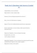 Study Set G Questions And Answers Graded  A&plus;