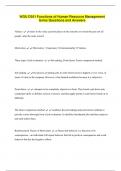 WGU D351 Functions of Human Resource Management  terms Questions and Answers 