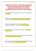 PEDIATRIC MATERNITY HESI EXAM 2025&vert; BRAND  NEW ACTUAL EXAM WITH 100&percnt; VERIFIED  QUESTIONS AND CORRECT SOLUTIONS&vert;  GUARANTEED VALUE PACK&vert; ACE YOUR GRADES&period;