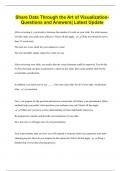 Share Data Through the Art of Visualization-  Questions and Answers&vert; Latest Update 