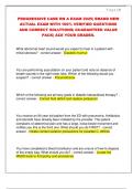 PROGRESSIVE CARE RN A EXAM 2025&vert; BRAND NEW  ACTUAL EXAM WITH 100&percnt; VERIFIED QUESTIONS  AND CORRECT SOLUTIONS&vert; GUARANTEED VALUE  PACK&vert; ACE YOUR GRADES&period;