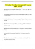 ECS tabs- Test Questions and Answers&vert;  100&percnt; Solved 