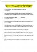 Electromagnetic Radiation Bundled Exams with Verified Solutions