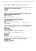 ADVANCED PATHOPHYSIOLOGY 530 - EXAM 3