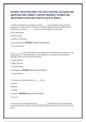 PHOENIX FIRE DEPARTMENT TEST 2025 CONTAINS 250 EXAM PREP QUESTIONS AND CORRECT VERIFIED ANSWERS&sol; PHOENIX FIRE DEPARTMENT EXAM 2025 PRACTICE QS & AS &lpar;NEW&excl;&rpar;
