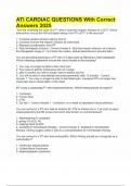 ATI Cardiovascular EXAM BUNDLE 2025