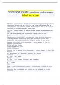 &Tab;CDCR SGT&period; EXAM questions and answers &Tab;&Tab;latest top score&period;