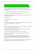 DoD Mandatory Controlled Unclassified Information Questions and Answers 2025