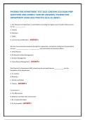 PHOENIX FIRE DEPARTMENT TEST 2025 CONTAINS 250 EXAM PREP QUESTIONS AND CORRECT VERIFIED ANSWERS&sol; PHOENIX FIRE DEPARTMENT EXAM 2025 PRACTICE QS & AS &lpar;NEW&excl;&rpar;