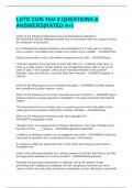 LSTD 2106 Test 2 QUESTIONS & ANSWERS&lpar;RATED A&plus;&rpar;
