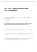 BUL 3310 Exam 3 Questions with Correct Solutions