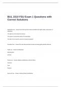 BUL 3310 FSU Exam 1 Questions with Correct Solutions