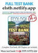 Test Bank for Ecology Concepts and Applications&comma; 19th Edition by Anna Sher and Manuel Molles&period;pdf