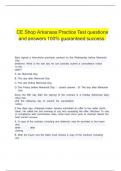 Arkansas Real Estate State Exam Prep questions and answers 100&percnt; guaranteed success&period;