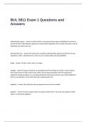 BUL 5811 Exam 1 Questions and Answers