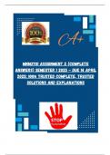 MNM3701 Assignment 2 (COMPLETE ANSWERS) Semester 1 2025 - DUE 14 April 2025