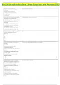 Bio 250 Straighterline Test 1 Prep Questions and Answers 2025&period;
