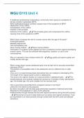 WGU D115 Unit 4 Questions and Answers Fully Solved 100&percnt;