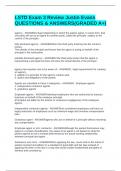 LSTD Exam 3 Review Justin Evans QUESTIONS & ANSWERS&lpar;GRADED A&plus;&rpar;