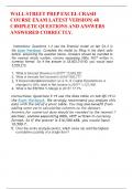WALL STREET PREP EXCEL CRASH COURSE EXAM LATEST VERSION 2025&vert; 48 C0MPLETE QUESTIONS AND ANSWERS ANSWERED CORRECTLY&period;