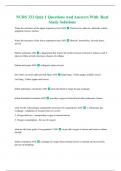 NURS 332 Quiz 1 Questions And Answers With  Real Study Solutions