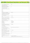 SDS NBRC Final Exam Questions and Answers 2025