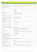 IBHRE CEPS Final Exam Questions and Answers 2025