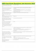 ASD Final Exam Questions and Answers 2025