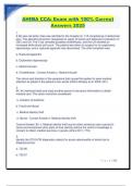 AHIMA CCA&colon; Exam with 100&percnt; Correct  Answers 2025