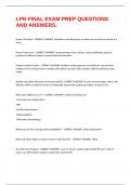 LPN FINAL EXAM PREP QUESTIONS AND ANSWERS&period;