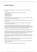 FLETC Test 1 Questions with Correct Answers