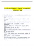   Ch 09 Visual Media questions and answers latest top score