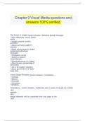 &Tab;Chapter 9 Visual Media questions and &Tab;&Tab;answers 100&percnt; verified&period;&Tab; 